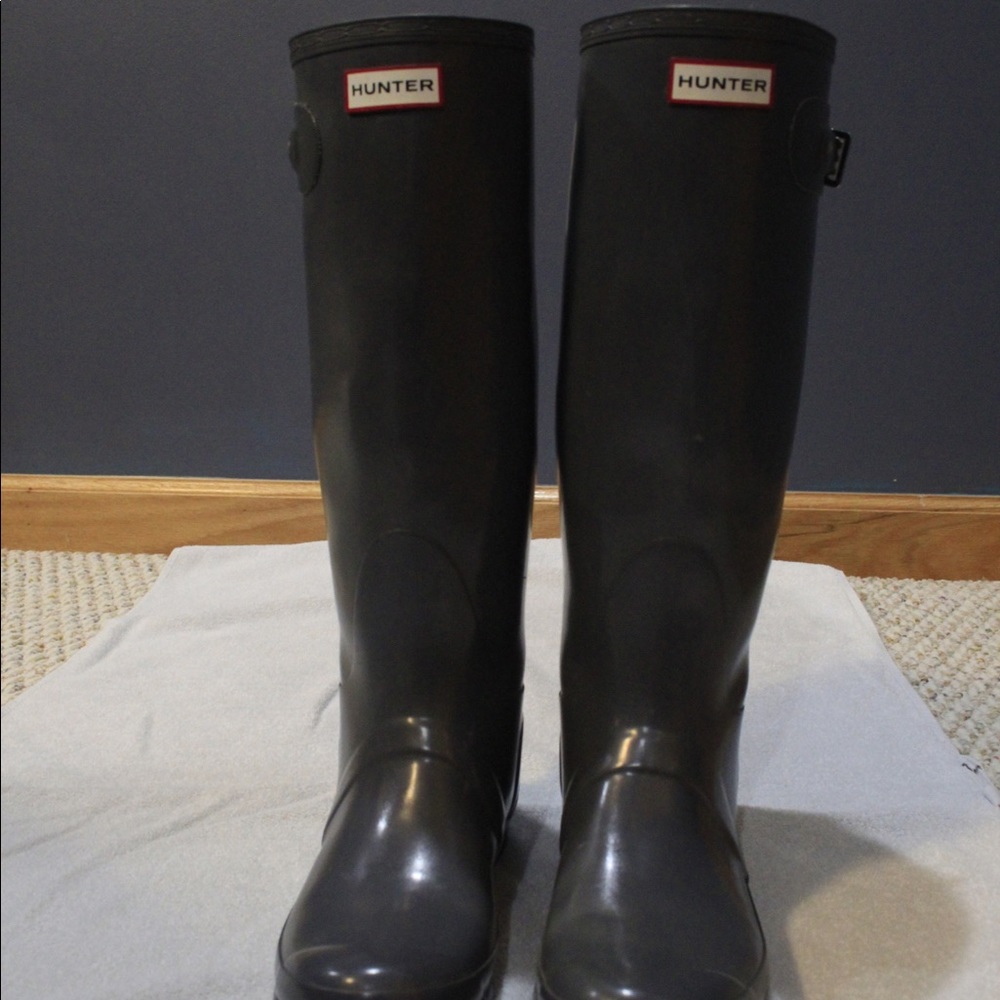 Hunter Wellington Slate Gray Boots